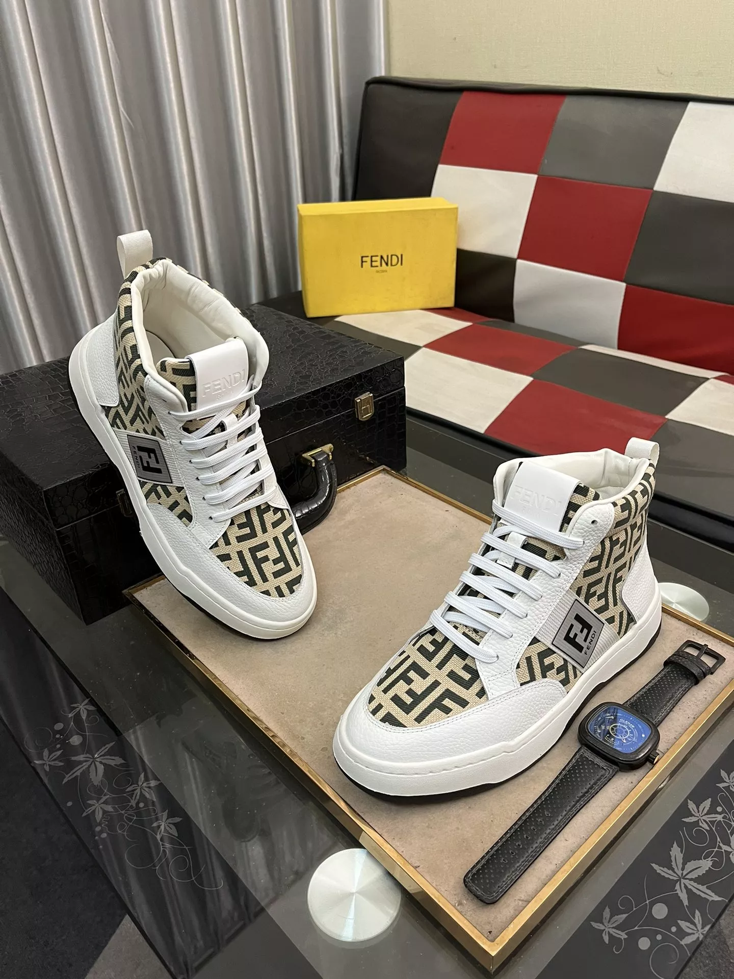 fendi high tops decontractees chaussures pour homme s_12b36621